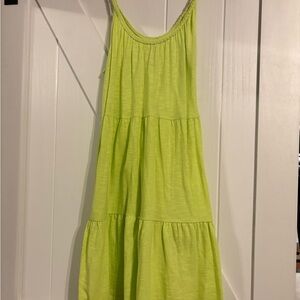 SO Lime Green Mini Dress